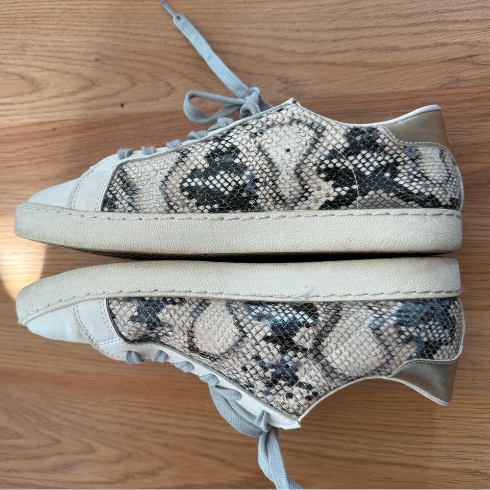 Vintage Havana Bianca Gold Snake-Star Sneakers size 8 - Picture 3 of 8